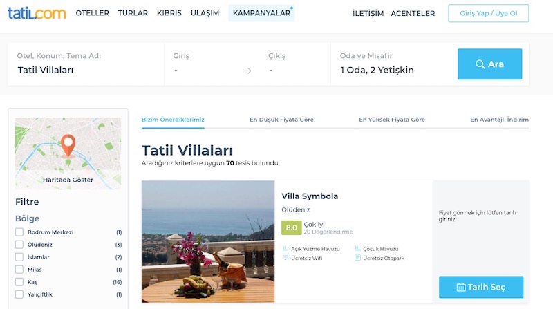 tatil villaları